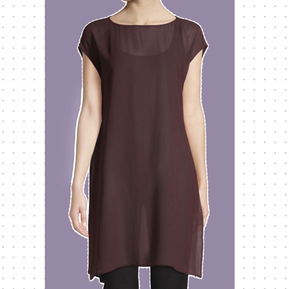 Eileen Fisher 100% silk tunic